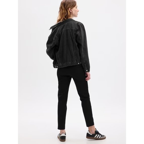 New Gap Mid Rise BiStretch Slim Pants 12 Black A293 - Picture 2 of 6